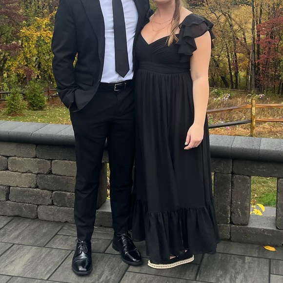 Chiffon Black Dress - Picture 7 of 7